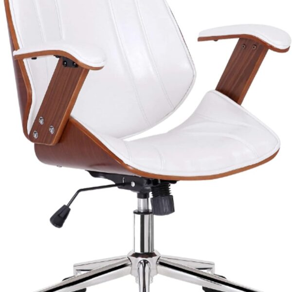 Cadeira Kopenhagen Diretor Branco Fratini com conforto, elegância e resistência para seu escritório.