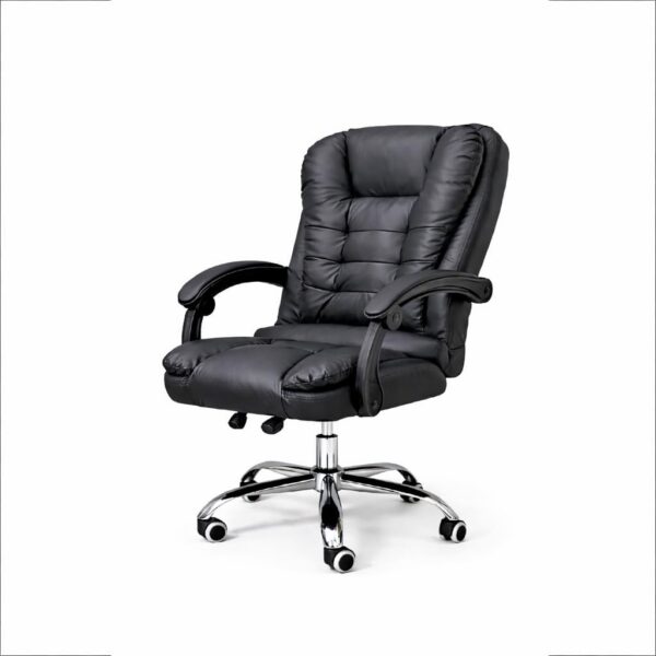 Cadeira Presidente Reclinável com Pillow Top e Molas Ensacadas: conforto ergonômico e ajuste de altura para escritório e home office