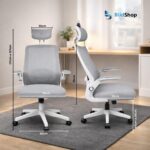 Cadeira de Escritório Ergonômica BlidShop: conforto premium, apoio lombar e suporte de até 120kg para seu home office. - Imagem 2