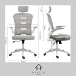 Cadeira de Escritório Ergonômica HYATTO OFFICE: conforto, apoio lombar e ajuste ideal para longas horas de uso - Imagem 2