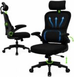 Cadeira de Escritório Ergonômica NR17 com apoio lombar, encosto mesh e reclinação de 130° para mais conforto e produtividade.