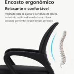 Cadeira de Escritório Ergonômica com Encosto em Tela: conforto, ventilação e mobilidade para seu dia a dia.