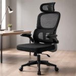 Cadeira de Escritório Ergonômica com Suporte Lombar e Encosto Respirável para mais conforto e produtividade.