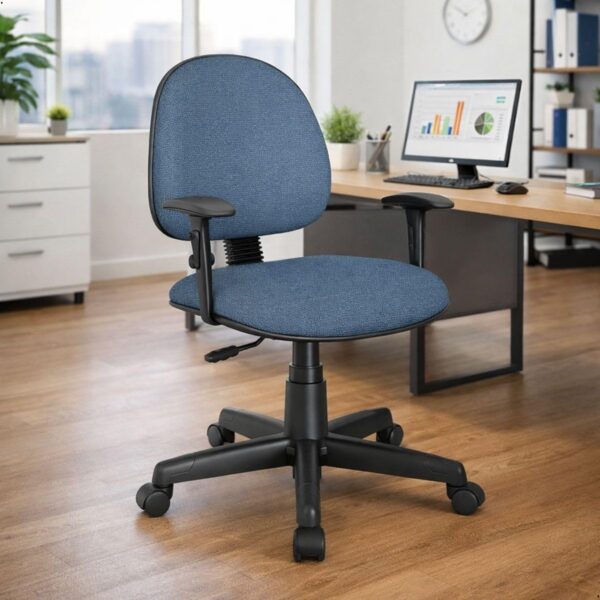 Cadeira de Escritório Regall com conforto ergonômico, ajuste de altura, mobilidade 360° e estrutura resistente para home office e escritório.