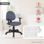 Cadeira de Escritório Regall com conforto ergonômico, ajuste de altura, mobilidade 360° e estrutura resistente para home office e escritório. - Imagem 2