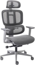 Cadeira de Escritório Sophy Ergonomica Premium com encosto bipartido, braços 6D e conforto ideal para longas jornadas.