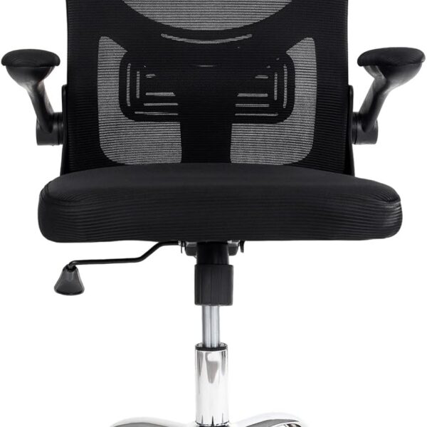 Cadeira de escritório Diretor Flink Preta Healer com conforto ergonômico, apoio lombar e mecanismo relax para longas jornadas.