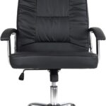 Cadeira de escritório Presidente Denver Healer Preto: conforto, elegância e regulagem de altura para seu escritório.