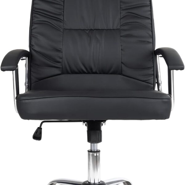 Cadeira de escritório Presidente Denver Healer Preto: conforto, elegância e regulagem de altura para seu escritório.