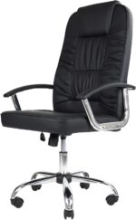 Cadeira de escritório Presidente Denver Healer Preto: conforto, elegância e regulagem de altura para seu escritório. - Imagem 2