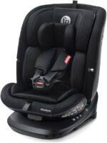 Cadeirinha Fisher-Price ShieldPro i-Size 360° ISOFIX: segurança e conforto de 40 a 150 cm em todas as fases.