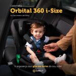 Cadeirinha Safety 1st Orbital 360 i-Size com Isofix: segurança, giro 360º e conforto do nascimento aos 12 anos. - Imagem 2