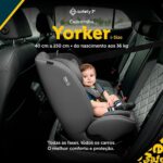 Cadeirinha para Carro I-size Yorker Safety 1st Grey: segurança i-Size, conforto extremo e instalação prática com cinto de 3 pontos. - Imagem 2
