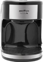 Cafeteira Britânia Coffe Duo compacta, prática e segura, com base antiderrapante e reservatório de 250mL para seu café diário.
