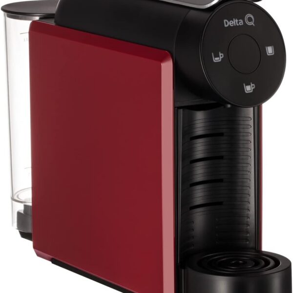 Cafeteira Cápsulas MiniQool Vermelha 127V: espresso cremoso, compacta e versátil para cápsulas Delta Q.