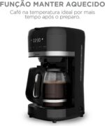 Cafeteira Elétrica Midea 1,5L com Delay Brew, Desligamento Automático e Aroma Boost – Design em Aço Inoxidável, Aquecimento Rápido de 1000W, 220V, CMD15P2 - Imagem 2