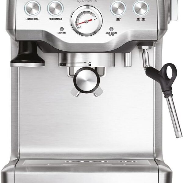 Cafeteira Express Tramontina 127V em inox: preparo rápido com 1700W para café com mais praticidade no dia a dia