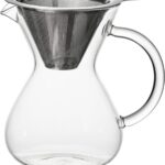 Cafeteira Manual Em Jarra De Vidro Borossilicato Com Filtro Em Inox