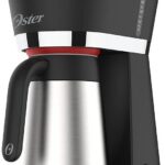 Cafeteira Oster Black com Jarra Térmica Inox 0,7L - 127V: café quente por mais tempo com função antigotejamento.