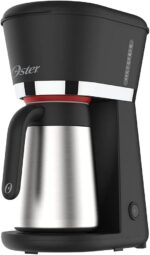 Cafeteira Oster Black com Jarra Térmica Inox 0,7L - 127V: café quente por mais tempo com função antigotejamento.