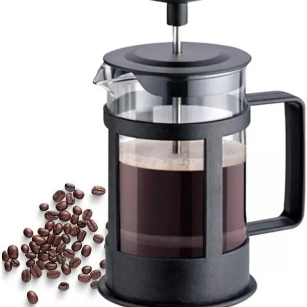 Cafeteira Prensa Francesa de 600ml, vidro borossilicato resistente ao calor, aço inoxidável e plástico PP livre de BPA, perfeita para quem aprecia um café encorpado, aromático e cheio de sabor