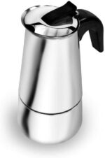 Cafeteira tipo Italiana em Inox para café espresso 6 xícaras, prática e resistente para um café encorpado no dia a dia.