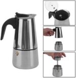 Cafeteira tipo Italiana em Inox para café espresso 6 xícaras, prática e resistente para um café encorpado no dia a dia. - Imagem 2