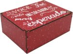 Caixa Organizadora Presente Dia dos Namorados MDF Premium: charme, durabilidade e decoração elegante em 23x17x9 cm.