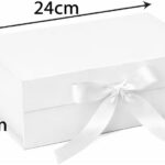 Caixa de Presente Magnética Luxo 24x17x10,5: elegante, resistente e reutilizável para presentes sofisticados.