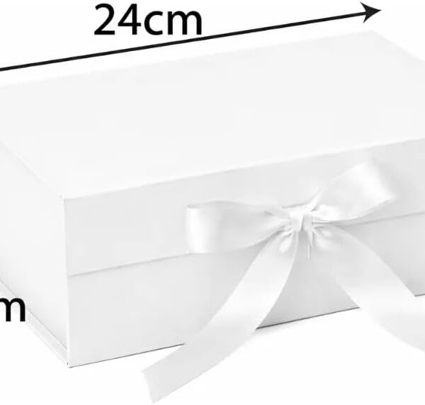 Caixa de Presente Magnética Luxo 24x17x10,5: elegante, resistente e reutilizável para presentes sofisticados.