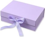 Caixa para Presente PegPack reforçada com imã e laço de cetim, ideal para embalar com elegância e segurança.