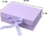 Caixa para Presente PegPack reforçada com imã e laço de cetim, ideal para embalar com elegância e segurança. - Imagem 2