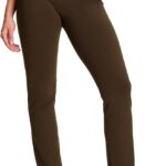 Calça de ioga feminina Yogipace reta, confortável e versátil para treino, yoga e uso casual.