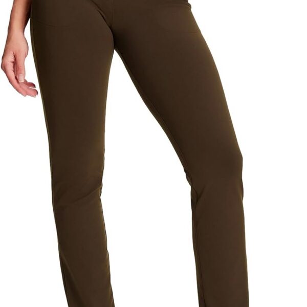 Calça de ioga feminina Yogipace reta, confortável e versátil para treino, yoga e uso casual.