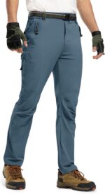 Calça masculina TBMPOY impermeável com forro de lã: proteção térmica ideal para esqui, neve, camping e pesca no gelo. - Imagem 2