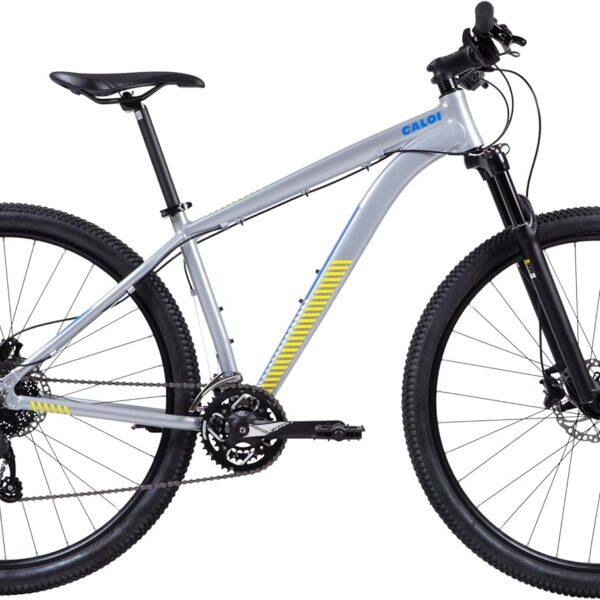 Caloi Atacama 29 alumínio, 17, com suspensão travada e câmbio Microshift 27v para mais desempenho e controle no pedal.