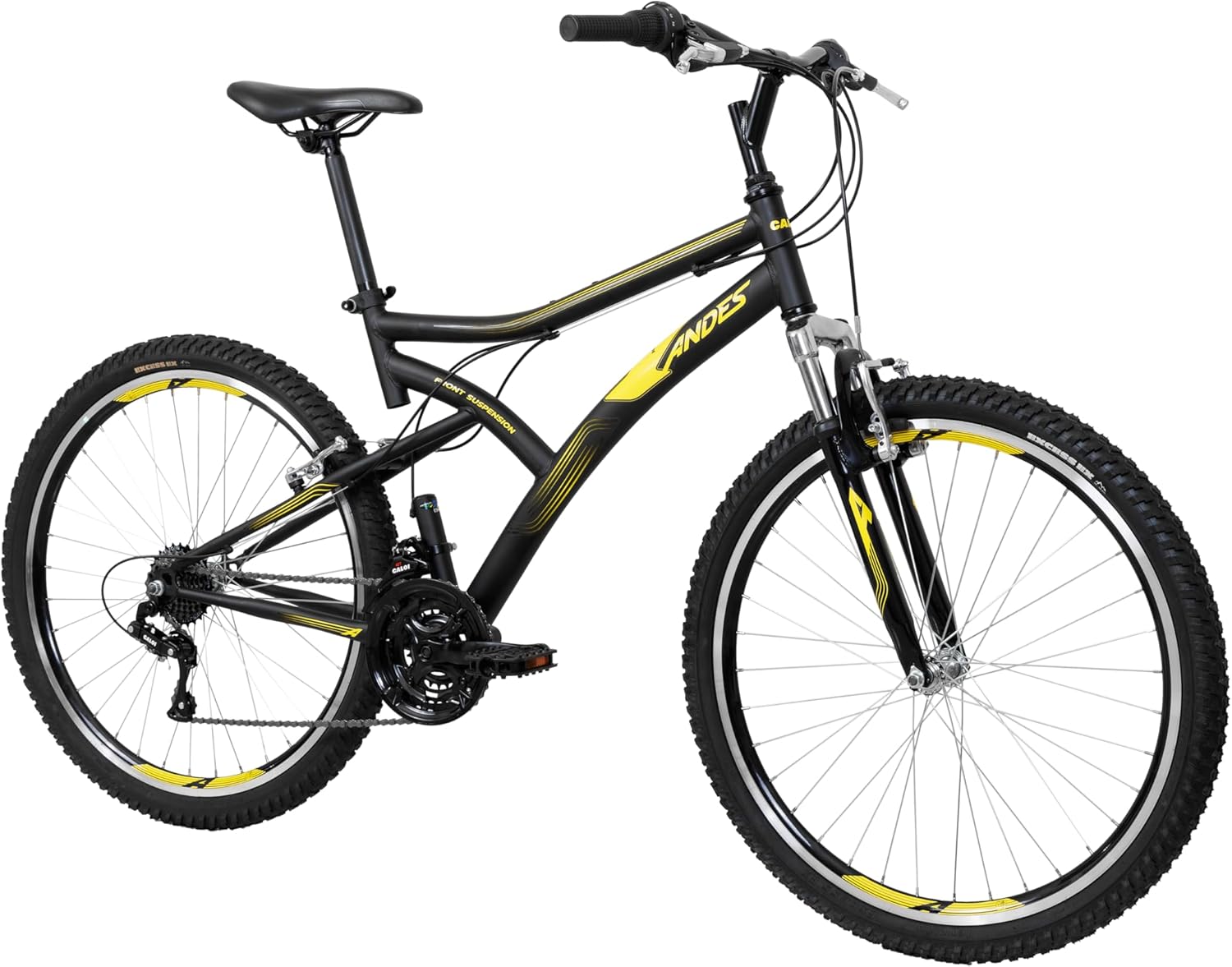 Caloi Bicicleta Andes Aro 26 com 21 marchas, conforto e Caloi Bicicleta Andes Aro 26 com 21 marchas, conforto e controle para pedalar com mais desempenho no dia a dia.