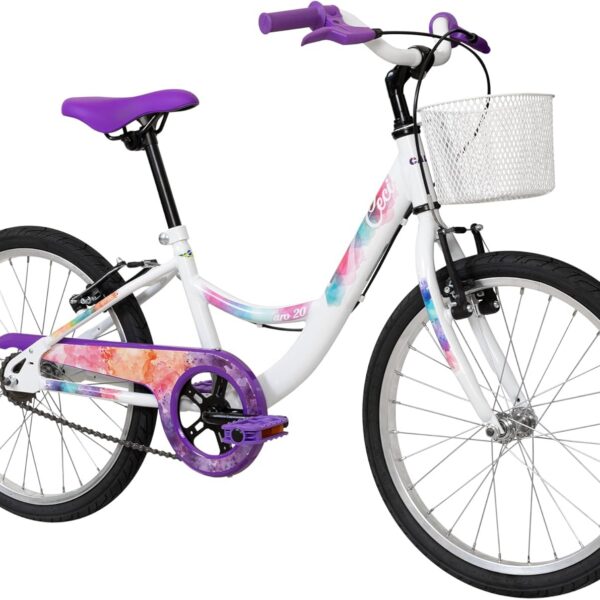 Caloi Bicicleta Infantil Ceci Aro 20 Branca: conforto e segurança para crianças de 7 a 9 anos.