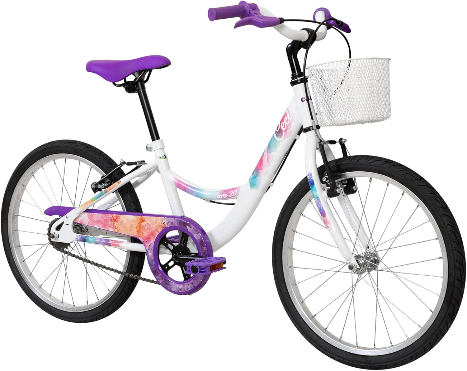 Caloi Bicicleta Infantil Ceci Aro 20 Branca: conforto e segurança Caloi Bicicleta Infantil Ceci Aro 20 Branca: conforto e segurança para crianças de 7 a 9 anos.
