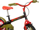 Caloi Bicicleta Infantil Power Rex Aro 16 Preta com rodinhas, segurança e ajuste fácil para crianças de 5 a 7 anos - Imagem 2