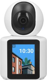 Câmera Babá Eletrônica YODHE Wi-Fi 4MP com visão 360°, áudio bidirecional e monitoramento remoto inteligente