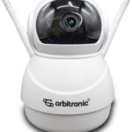 Câmera Baby Eletrônica Orbitronic Wi-Fi com visão 360°, noturna e alarme para monitorar seu bebê com segurança.