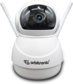 Câmera Baby Eletrônica Orbitronic Wi-Fi com visão 360°, noturna e alarme para monitorar seu bebê com segurança.