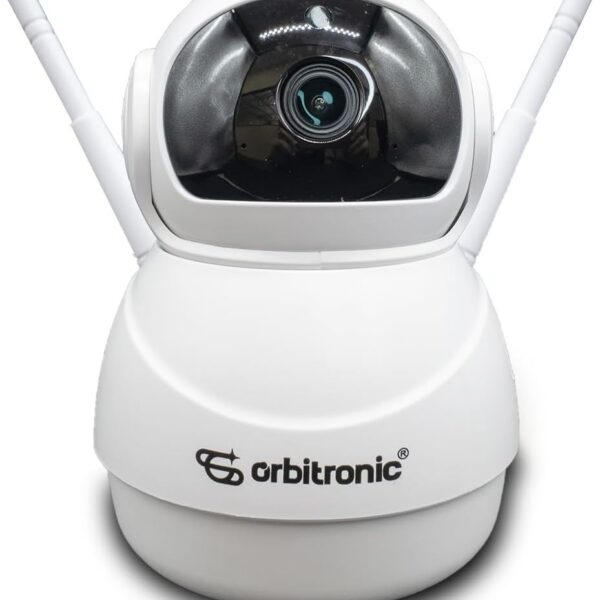 Câmera Baby Eletrônica Orbitronic Wi-Fi com visão 360°, noturna e alarme para monitorar seu bebê com segurança.