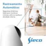Câmera IP S33 3MP Wi-Fi com Pan/Tilt 360°, visão noturna, áudio bidirecional e cartão 32GB integrada - Imagem 2