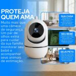 Câmera IP WiFi Premium 1080p com visão 360°, visão noturna e alerta de movimento para máxima segurança. - Imagem 2