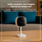 Câmera Inteligente Velds Full HD 1080p com Wi-Fi, visão noturna, áudio bidirecional e alerta de movimento para casa e pets - Imagem 2