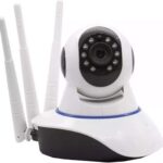 Câmera Ip 3 Antenas Wifi Wireless 3ª Geração com visão noturna e controle via app para vigilância 24h.