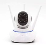 Câmera Ip 3 Antenas Wifi Wireless 3ª Geração com visão noturna e controle via app para vigilância 24h. - Imagem 2