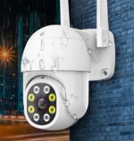 Câmera Ip Icsee Prova D'água Wi-Fi Externa HD 1080p com visão noturna e detecção de movimento para segurança completa - Imagem 2